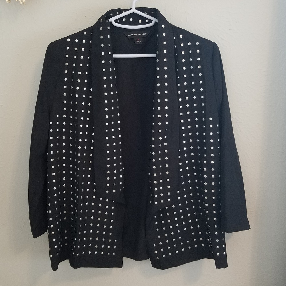 Studded Black Blazer